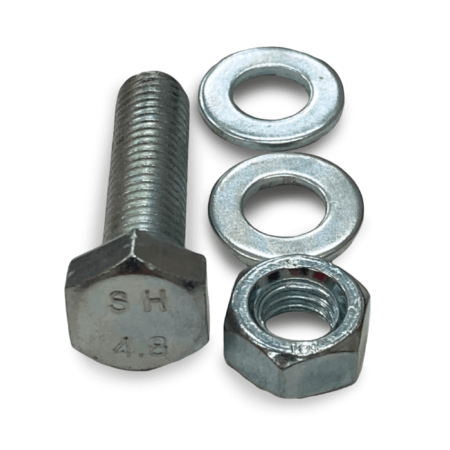 Bolts & Nuts Zinc Galvanised (Grade 4.8) M8x30 (30mm.)