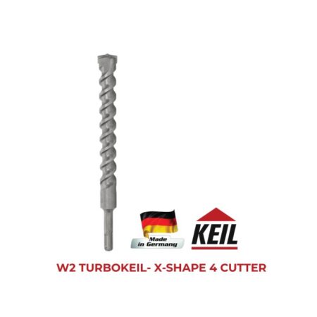 Drill Bit SDS-Plus-W2-Turbokeil-X-Shape4 made in Germany - Stronghold Asia, Thailand
